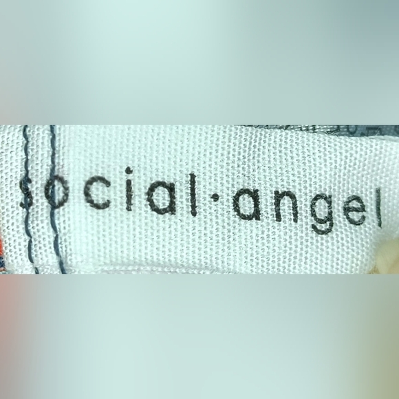 Social Angel Women's Plus One Piece Swimsuit with Floral and Gingham Pattern, 2X - Picture 3 of 8